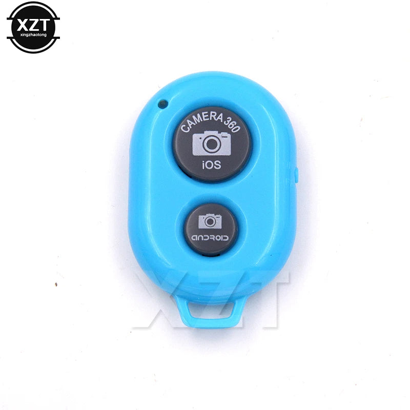 Bluetooth Wireless Remote Shutter for iOS & Android Selfies Peaceful Pleasures Health and Wellness Blue