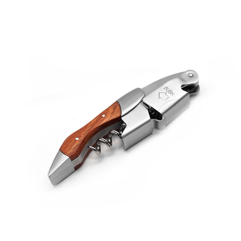 Wine Opener, Professional Waiters Corkscrew, PU Bag, Bottle Opener and Foil Cutter Gift for Wine Lovers Peaceful Pleasures Health and Wellness A