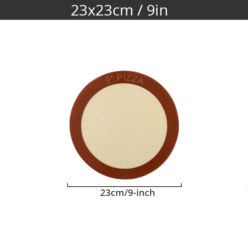 Silicone Macaron Baking Mat - for Bake Pans - Macaroon/Pastry/Cookie Making - Professional Grade Nonstick Peaceful Pleasures Health and Wellness 9 inch Pan