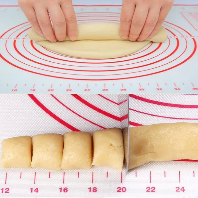11-Piece Silicone Baking Set – Silicone Mat, Toast Mold, Egg Beater, Measuring Cup, Scraper & More