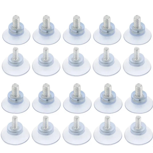 10-Pack M6/M8 Rubber Suction Cups with Screw Nut – Clear Hooks Suction Cup Hooks Oasis Select