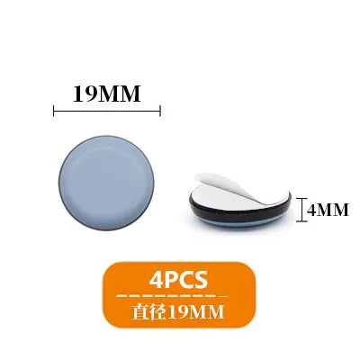 4-Pack Self-Adhesive Rubber Floor Protector Pads – Furniture Glides