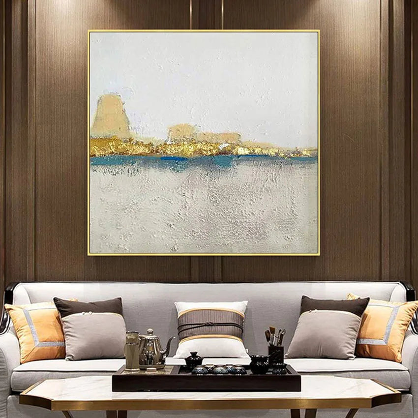 Abstract Poster Frameless 100%Handmade Canvas Oil Painting Acrylic Color Modern Popular Home Hotel Interior Wall Art Decoration Peaceful Pleasures Health and Wellness