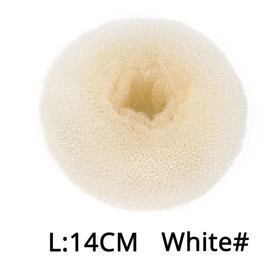 Professional Hair Bun Donut Women Elegance Donut Shape Hairstyle Bun Filler Hair For Girls Hair Accessories Peaceful Pleasures Health and Wellness L White China Mainland