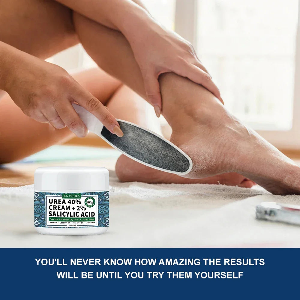 ENVISHA Foot Cream – Urea 40% for Cracked Heels & Dry Skin 120g Foot Cream Peaceful Pleasures Health and Wellness