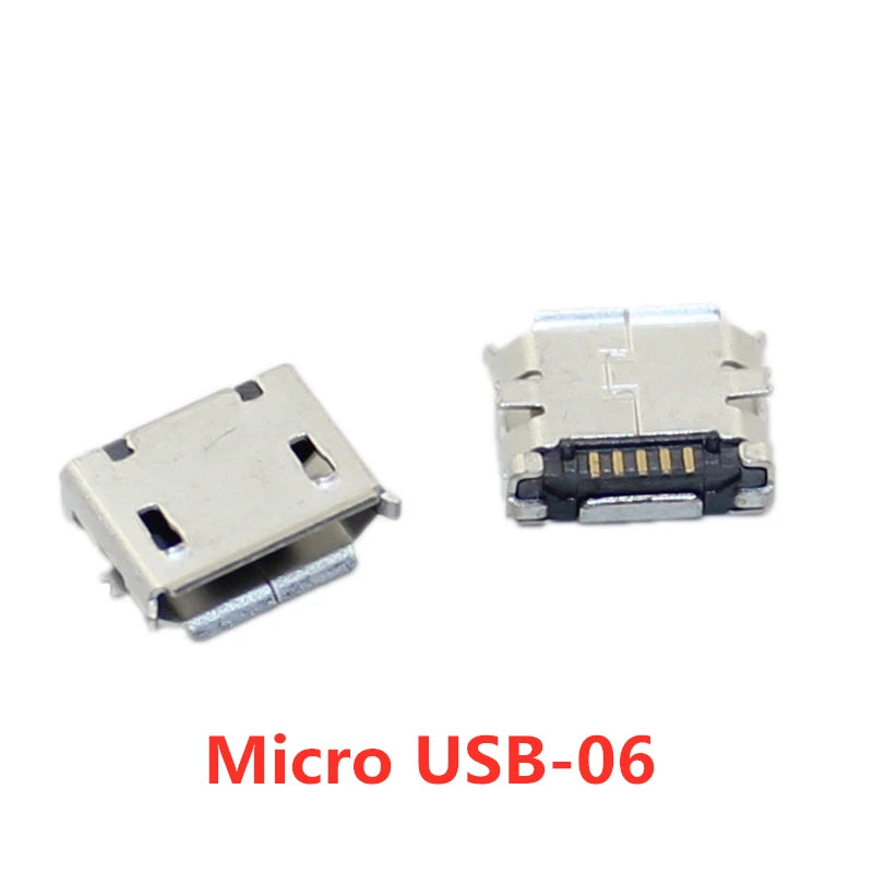 10pcs/Lot Micro USB 5 Pin SMT Socket Connector Type B Female Placement SMD DIP USB Charging Connectors Peaceful Pleasures Health and Wellness micro usb-6 10PCS