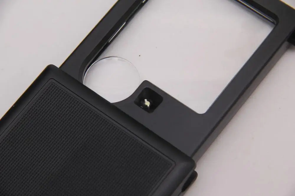 Portable Pull-out With LED Light Reading Plastic Folding Magnifying Glass For Reading Experimental Maintenance Peaceful Pleasures Health and Wellness