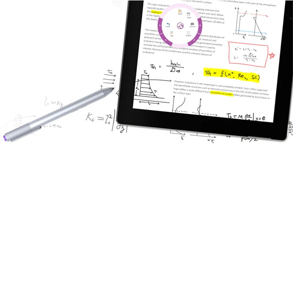 For Microsoft Surface Pro 3 4 5 6 Stylus Silver Bluetooth-Compatible Touch Screen Pencil S-Pen Peaceful Pleasures Health and Wellness