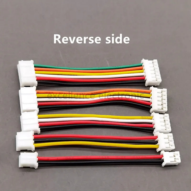 10PCS PH2.0 Electronic Wire PH 2.0mm Double Head Terminal Wire 10cm/20cm/30cm Cable 26awg Same Side / Reverse Side Connector Peaceful Pleasures Health and Wellness