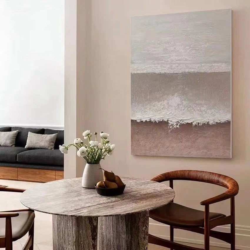 Customized Pure Handmade Canvas Oil Painting Home Decoration Art Sea View Mural Living Room Bedroom Restaurant Hanging Poster Peaceful Pleasures Health and Wellness