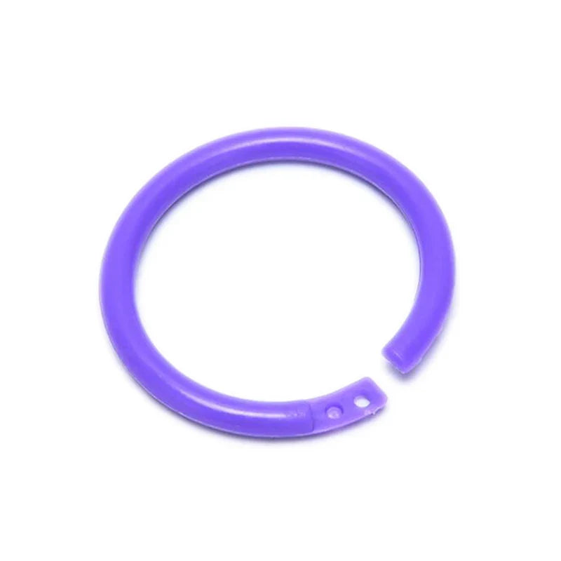 20Pcs 28mm Plastic Loose Leaf Binder Rings | DIY Notebook Albums