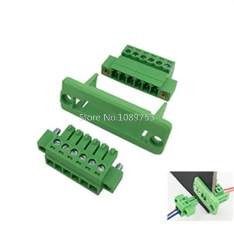 5sets 5.08 Through-wall Welding-free Terminal 2P/3P/4P/5P/6P/7P/8P/10P 2EDGWC 5.08mm Fixed Terminal on The Plug-in Panel Peaceful Pleasures Health and Wellness