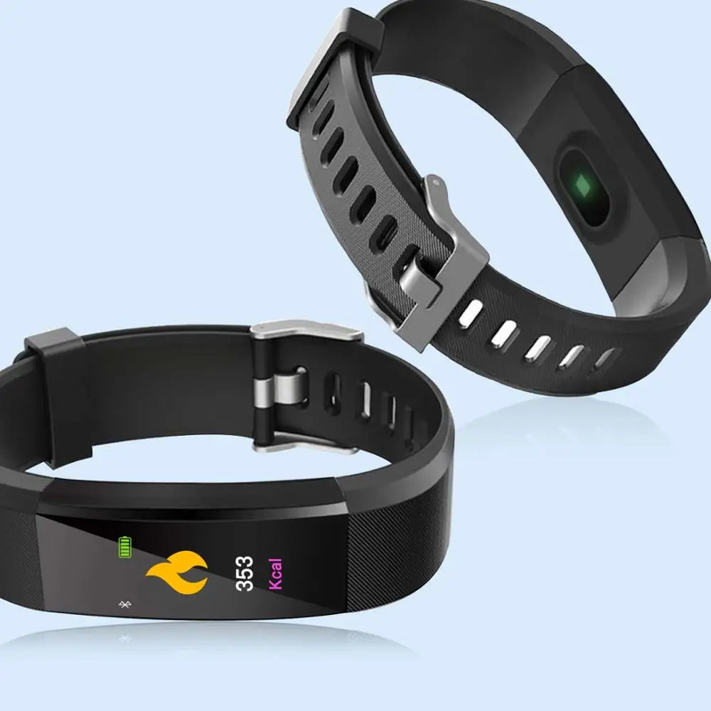 For Fitbit LCD Smartband Watch Fitness Tracke Heart Rate Blood Pressure Smart Bracelet Bluetooth-Compatible Waterproof Wristband Peaceful Pleasures Health and Wellness