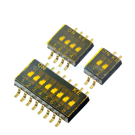 5Pcs 1.27mm Pitch Dip Switch SMD SMT Slide Type Switch 1/2/3/4/5/6/8 Position Peaceful Pleasures Health and Wellness 8 Position