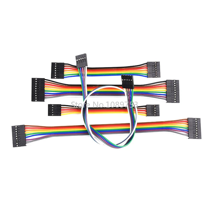 10PCS 2.54MM Jumper Wire Dupont Line Female To Female 1P/2P/3P/4P/5P/6P/7P/8P/9P/10P 10cm/20cm/30cm Length 26AWG Peaceful Pleasures Health and Wellness 30cm 3P