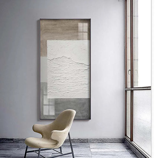 Modern Nordic Abstract Wall Posters for Home Decoration, Handmade Oil Painting on Canvas, Hanging Pictures for Living Room Sofa Peaceful Pleasures Health and Wellness