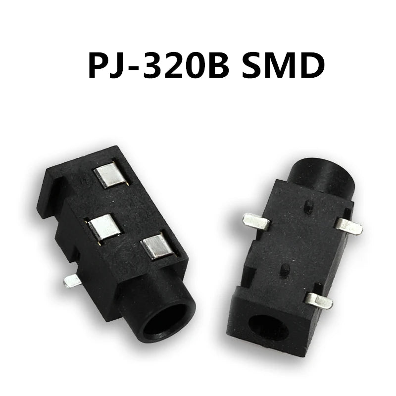 10pcs Headphone Jack 3.5mm PJ PJ313 PJ320 PJ325 PJ326 PJ327 PJ358 PJ392 PJ342 Audio and Video Female Dual Channel Stereo Jack Peaceful Pleasures Health and Wellness PJ320B SMD