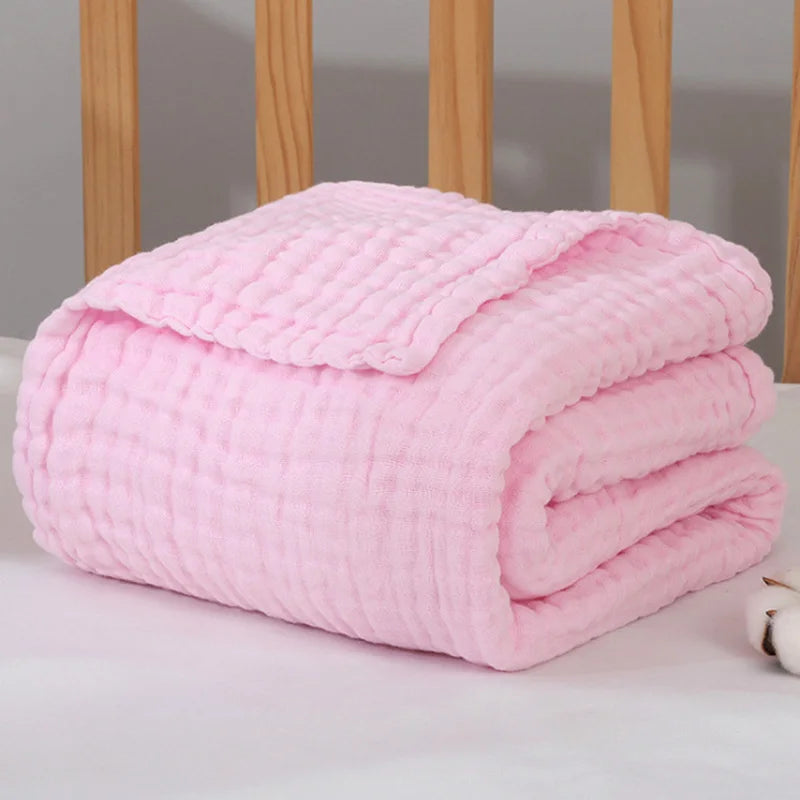 Baby Muslin Swaddle Blanket | 6-Layer Cotton 105x105cm