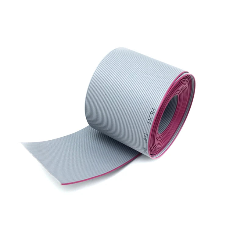 1Meter 1.0mm Pitch Grey Flat Ribbon Cable For IDC 2.0MM FC Connector 10P/12P/14P/16P/20P/34P/40P 28AWG Wire Peaceful Pleasures Health and Wellness