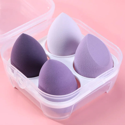 4-Pack Makeup Blending Sponge Puffs | Dry & Wet Foundation Makeup Blending Sponge Peaceful Pleasures Health and Wellness
