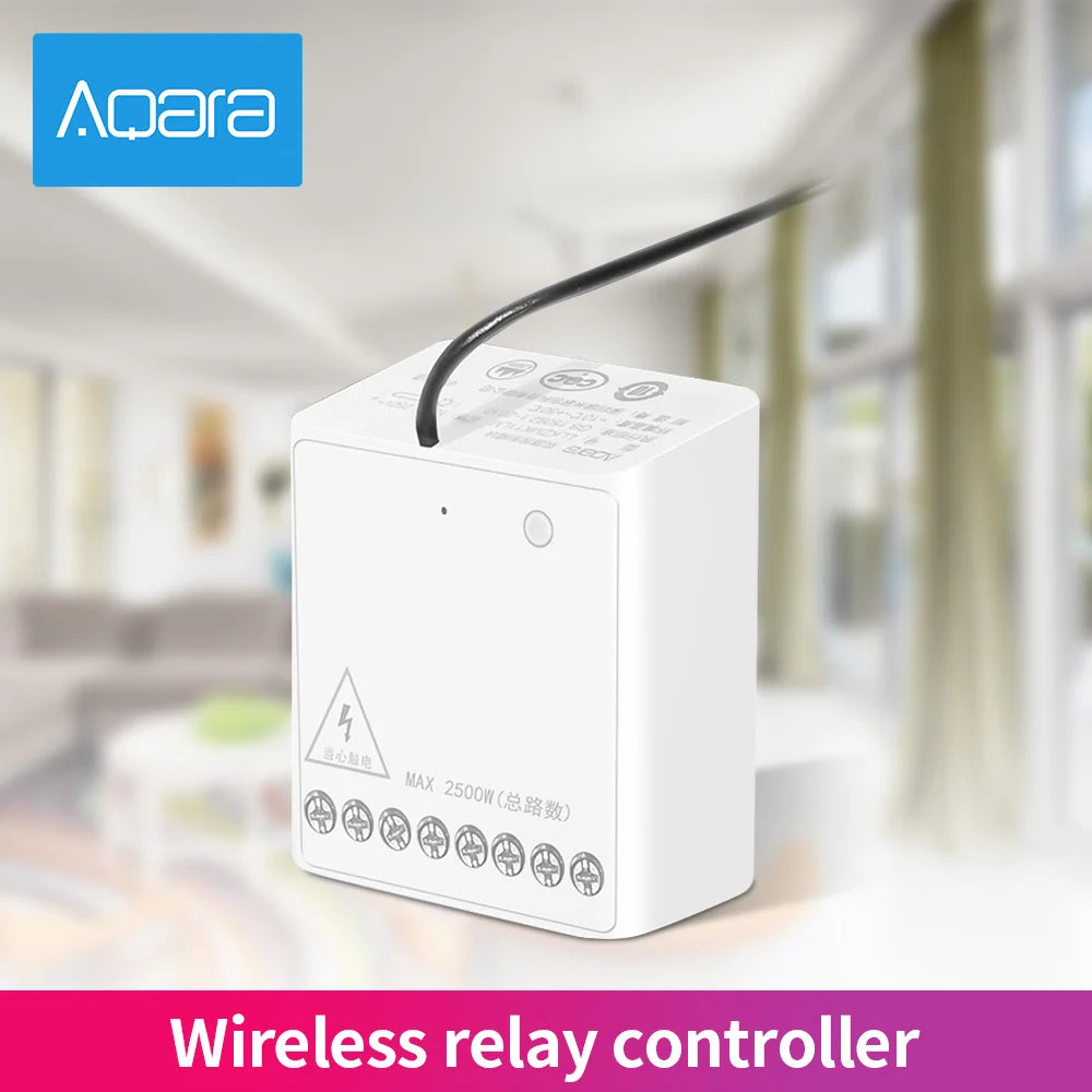 Aqara Two-way Control Module Wireless Relay Switch Controller 2 Channels Work For Mi Home App HomeKit Smart Timer Peaceful Pleasures Health and Wellness