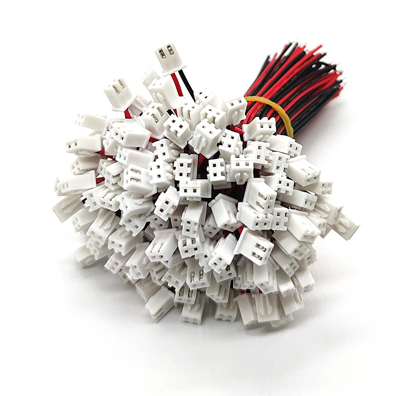 100 SETS JST XH 2.5-2 Pin Battery Connector Plug Female & Male with 100MM Wire Peaceful Pleasures Health and Wellness