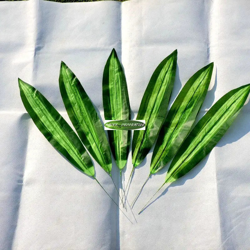 20pcs Artificial Bird of Paradise Palm Leaves 19.5" – Silk Decor