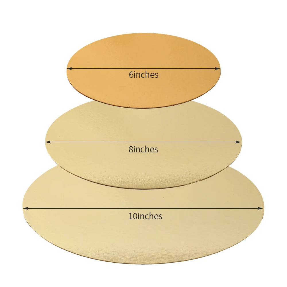 Round Cake Boards – 6"/8"/10" Circle Cake Base for Decorating, Cupcakes & Party Baking