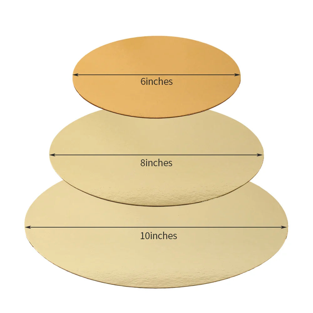 Round Cake Boards 6/8/10 Inch – Circle Base Baking Mats