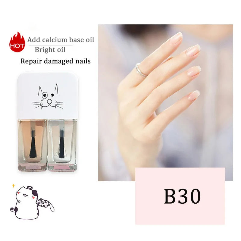2-in-1 Candy Color Nail Polish | Quick Dry Waterproof Water-Based