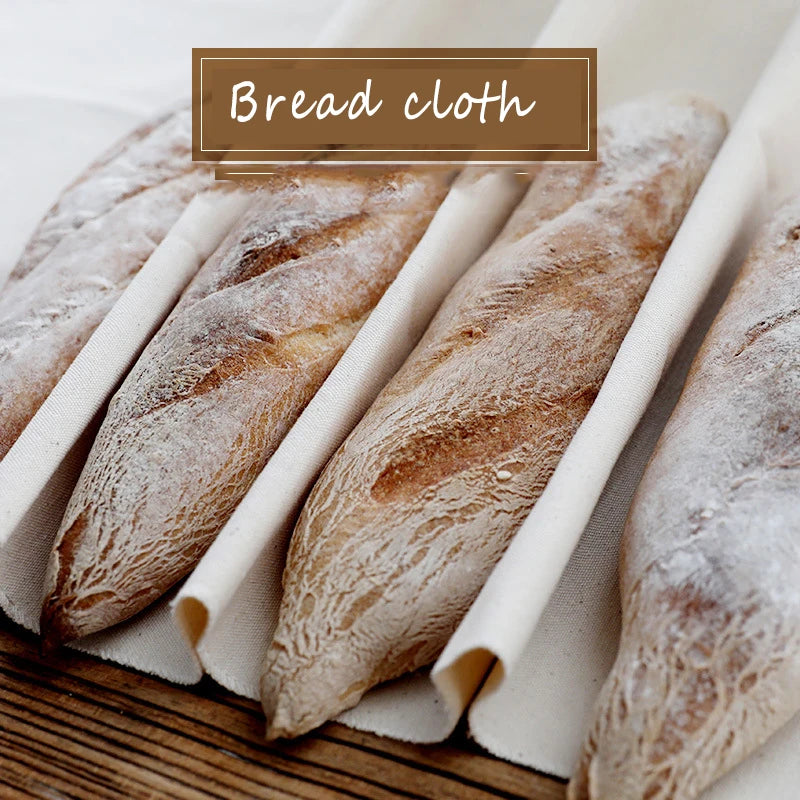 French Fermented Cotton Cloth Proofing Flax Dough Bakers Pans Proving Bread Baguette Baking Mat Pastry Kitchen Tools Peaceful Pleasures Health and Wellness