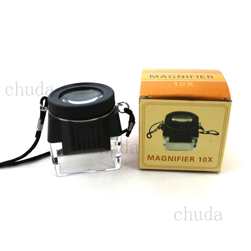 Cylindrical Acrylic Film Slide Collector Negative Film Hd 10X Magnifying Glass Reverse Film Eyepiece Small Cylinder Magnifier Peaceful Pleasures Health and Wellness