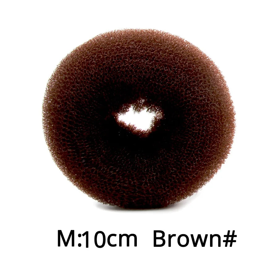 Professional Hair Bun Donut Women Elegance Donut Shape Hairstyle Bun Filler Hair For Girls Hair Accessories Peaceful Pleasures Health and Wellness M Brown China Mainland