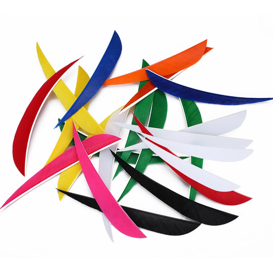 3 4 5 Archery Shooting Hunting Arrow Feather Natural Turkey Real Peaceful Pleasures Health and Wellness 3 inch white