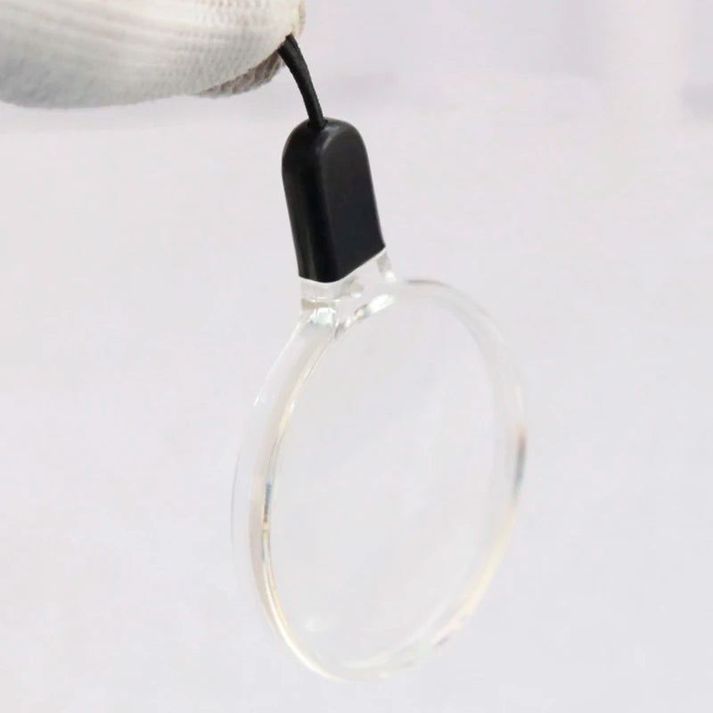 2 pcs Mobile Phone Lanyard Magnifying Glass Small Hanging Type Reading Newspaper Portable Magnifying Glass Magnifier Peaceful Pleasures Health and Wellness