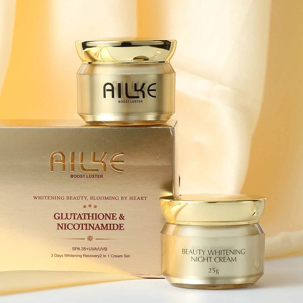 AILKE Glutathione & Niacinamide Brightening Face Cream Set
