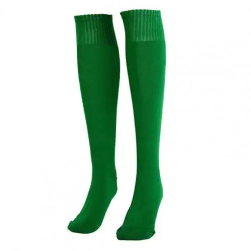 1 Pair Sports Socks Men Women Solid Color Anti-slip Stocking Soccer Football Cycling Knee Socks Sports Basketball Socks Peaceful Pleasures Health and Wellness Green