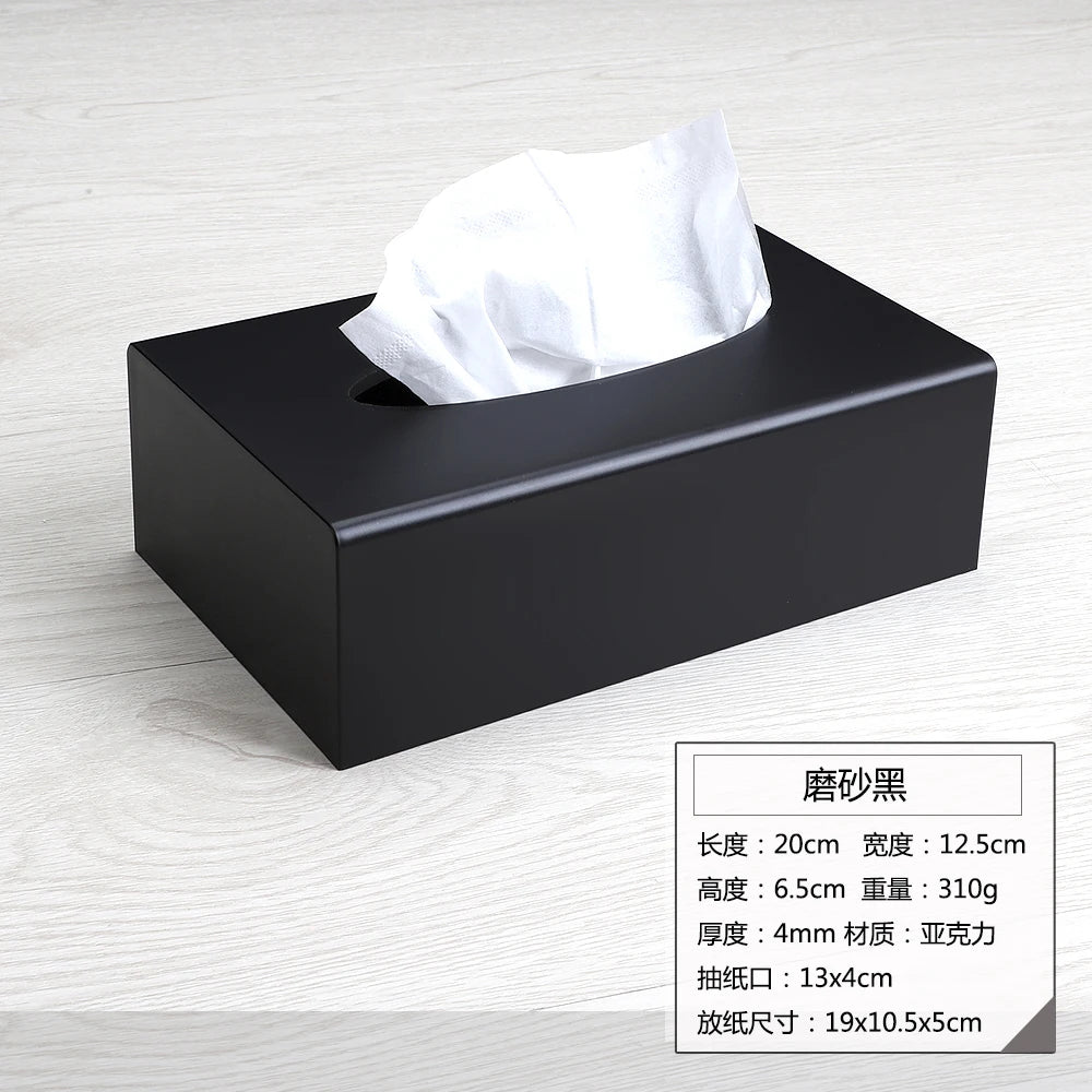 Modern Acrylic Tissue Box Cover | Holder & Dispenser