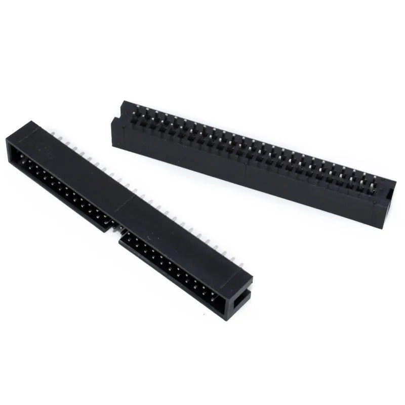 100PCS IDC Socket 6/8/10/14/16/20/26/30/34/40/50 Pin 2x3/4/5/7/40P 50Pin Straight Male Shrouded PCB DC3 2.54mm Box Header JTAG Peaceful Pleasures Health and Wellness