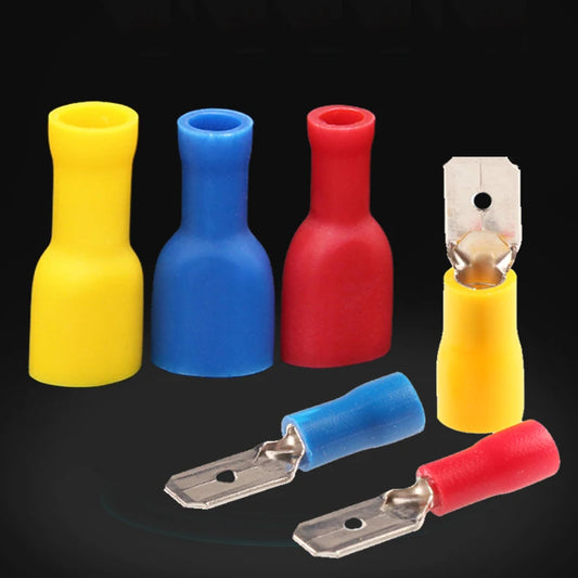 25 Pairs FDD MDD 1.25-250 2.5-250 5-250 6.3mm Female Male Insulated Electrical Crimp Terminal Connectors Cable Wire Connector Peaceful Pleasures Health and Wellness