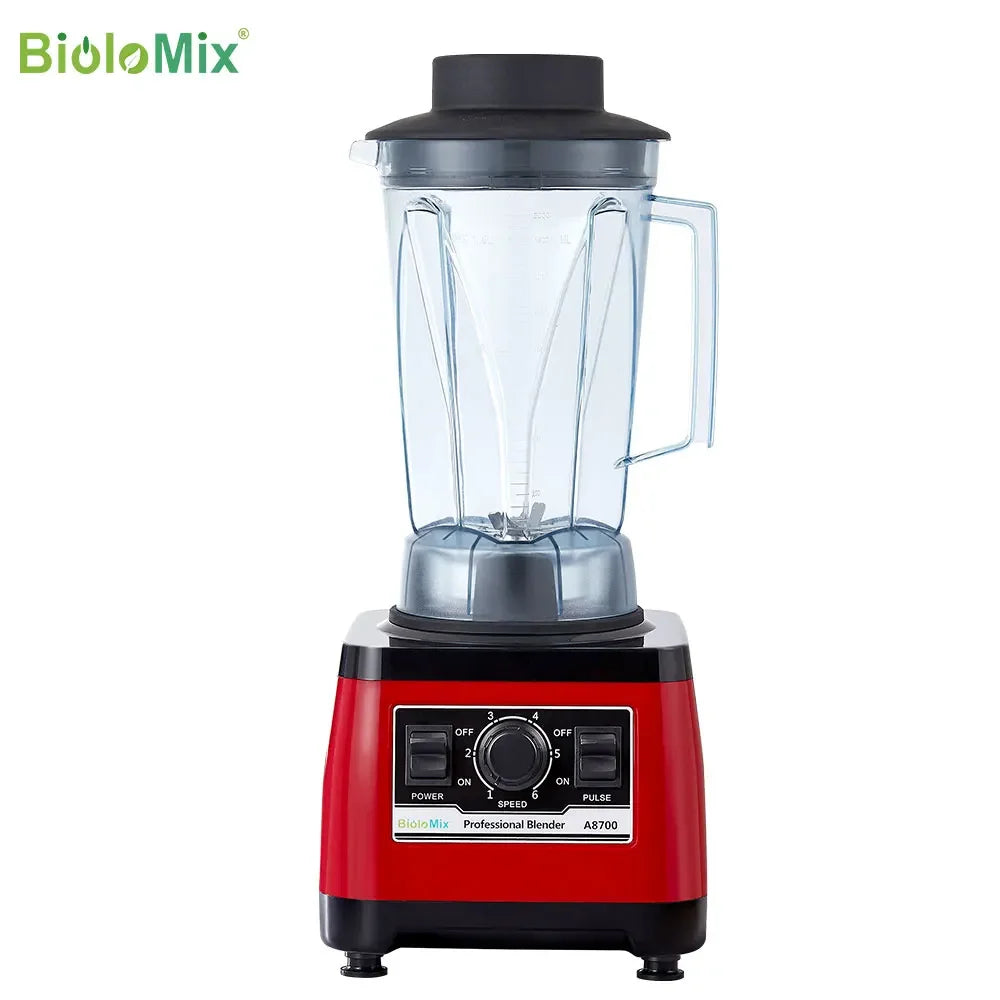 BPA Free Heavy Duty Commercial Grade Blender | 2200W Peak Power Blenders Peaceful Pleasures Health and Wellness Red EU Plug GERMANY