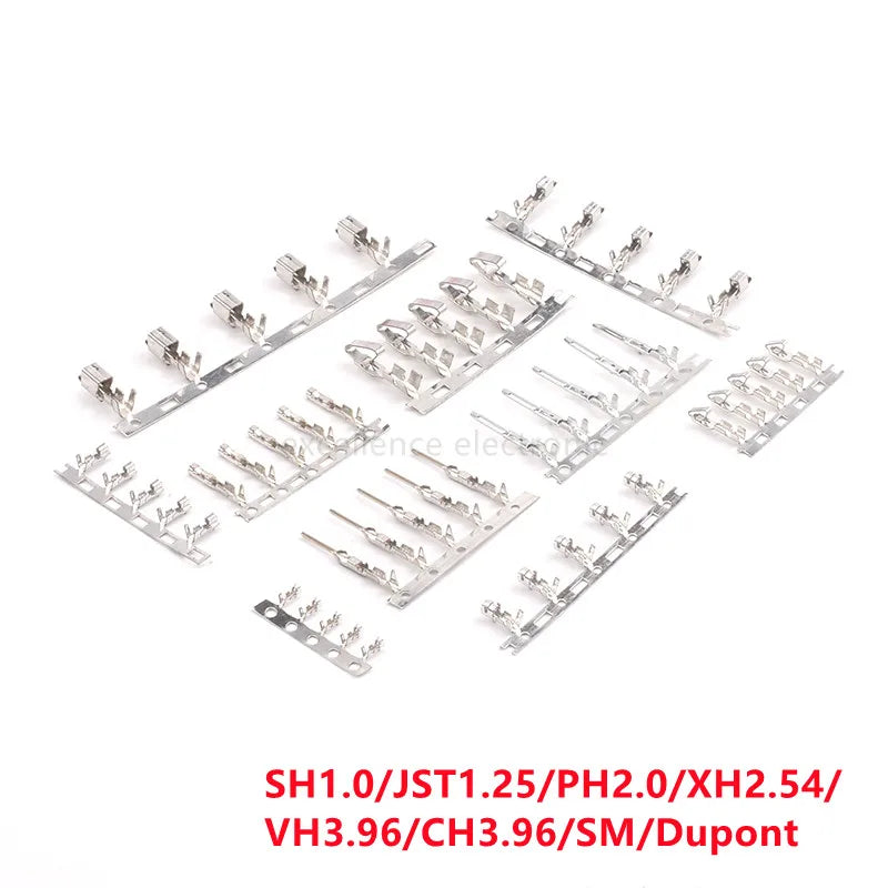 100pcs Line Pressing Terminal Reed XH2.54 PH2.0 CH3.96 VH3.96 KF2510 Dupont SM ZH1.5 JST1.25 SH1.0 Strip Metal Needle Peaceful Pleasures Health and Wellness