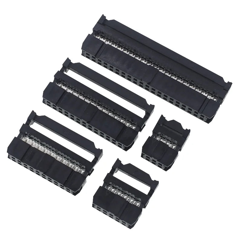 10PCS FC-6/8/10/12/14/16/18/20/30/40/50 Pins Female Header IDC Socket Connector 2.54MM Pitch FOR 1.27MM Ribbon Cable Connector Peaceful Pleasures Health and Wellness 2x8P
