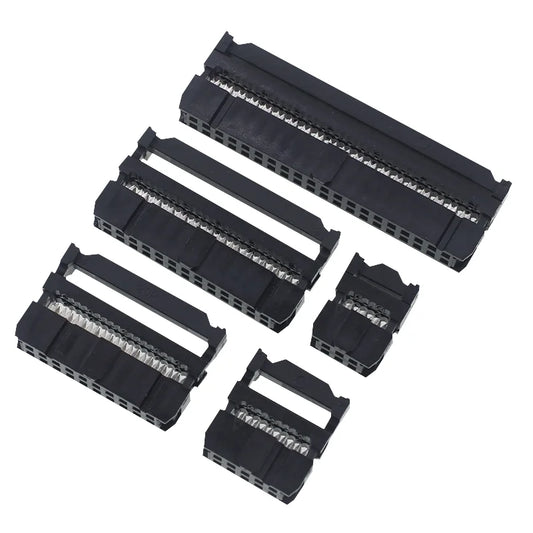 10PCS FC-6/8/10/12/14/16/18/20/30/40/50 Pins Female Header IDC Socket Connector 2.54MM Pitch FOR 1.27MM Ribbon Cable Connector Peaceful Pleasures Health and Wellness 2x8P