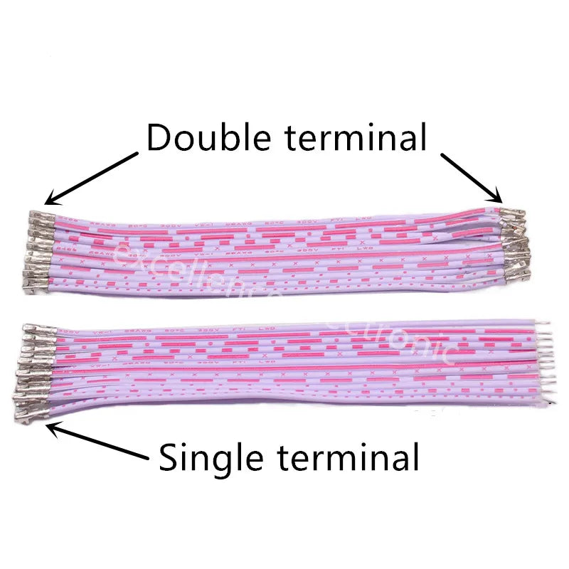 5PCS PH2.0 XH 2.54mm 12P Red and White Flat Cable Single Head Double Head Terminal Line 10cm 20cm 30cm (No Plastic Shell ) Peaceful Pleasures Health and Wellness