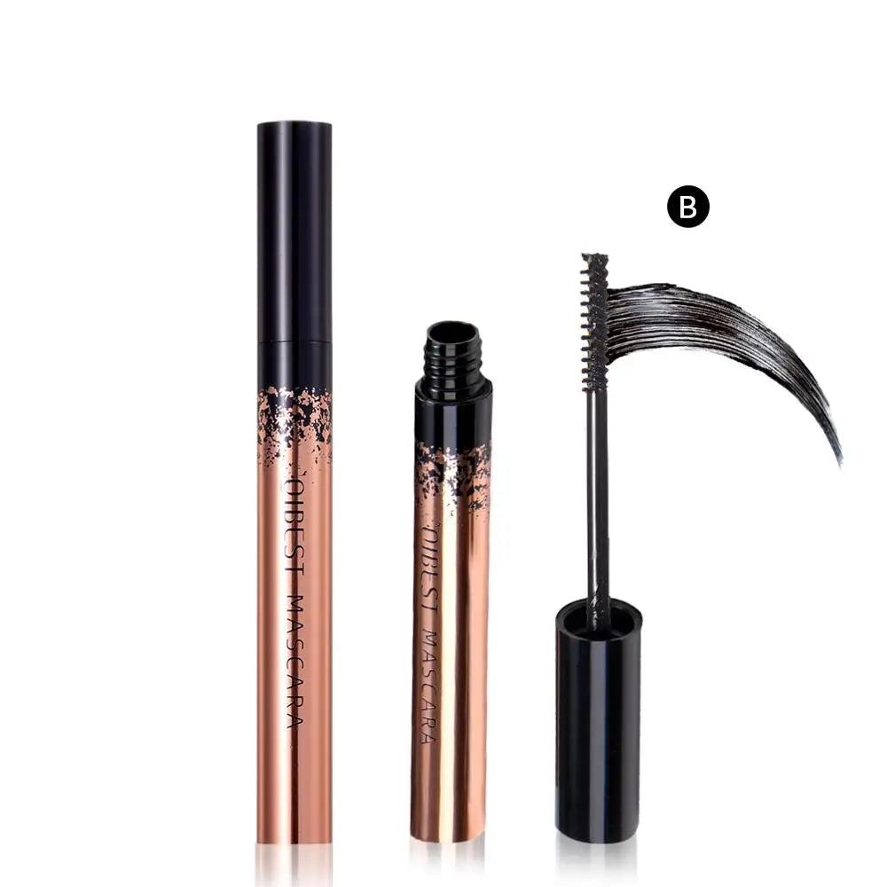 QIBEST Black Mascara Eyelashes Mascara 4D Silky Eyelashes Lengthening Eyelashes Makeup Waterproof Mascara Volume Eye Cosmetics Peaceful Pleasures Health and Wellness QE08-B China Mainland