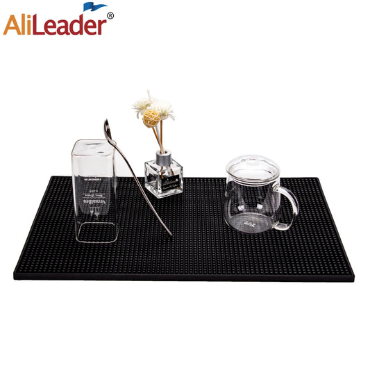 Alileader 30x60cm Non-Slip Barber Mat Hairdressing Tool Anti-Skid Pad for Clippers Salon Use Beauty Hair Salon Mat Peaceful Pleasures Health and Wellness