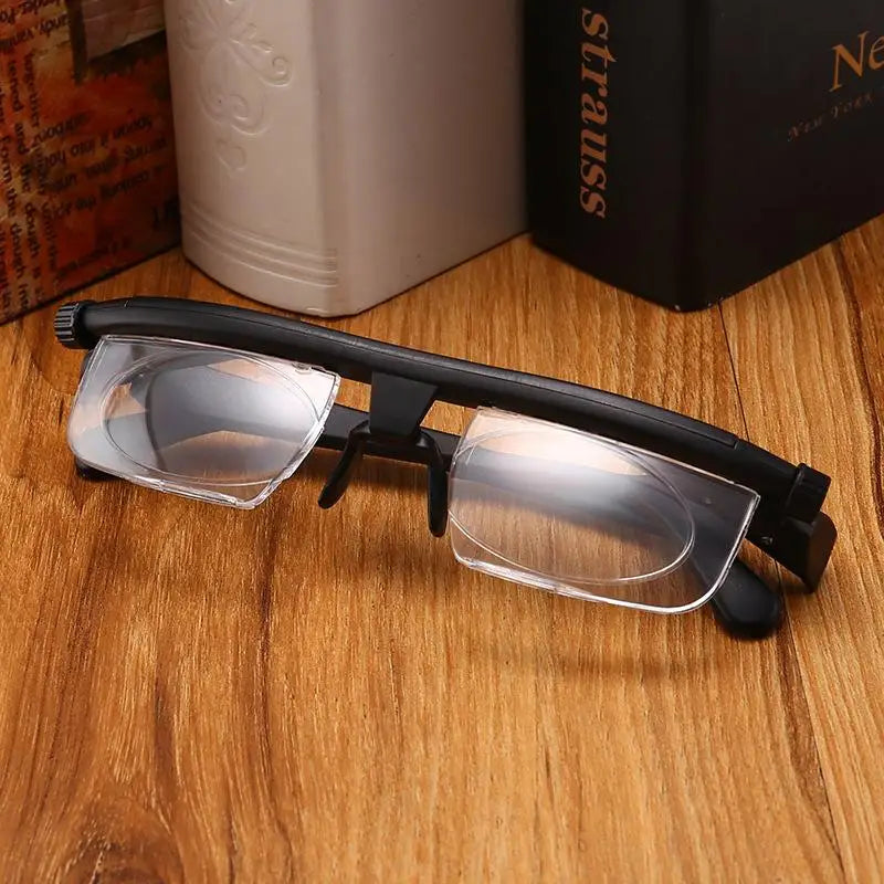 Creative Reading Glasses Near Far Dual-Purpose Focal Length Adjustable -6D+3D Degree of Presbyopia Magnifier Magnifying Class Peaceful Pleasures Health and Wellness