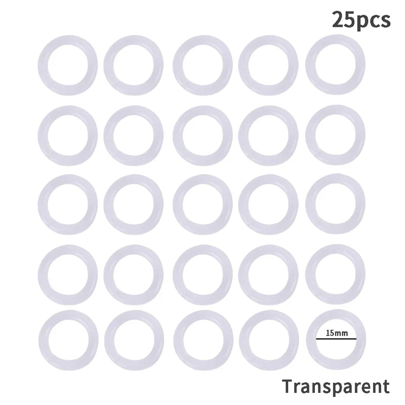 25-Pack Plastic Ring Binders 15–28mm | DIY Albums & Loose-Leaf