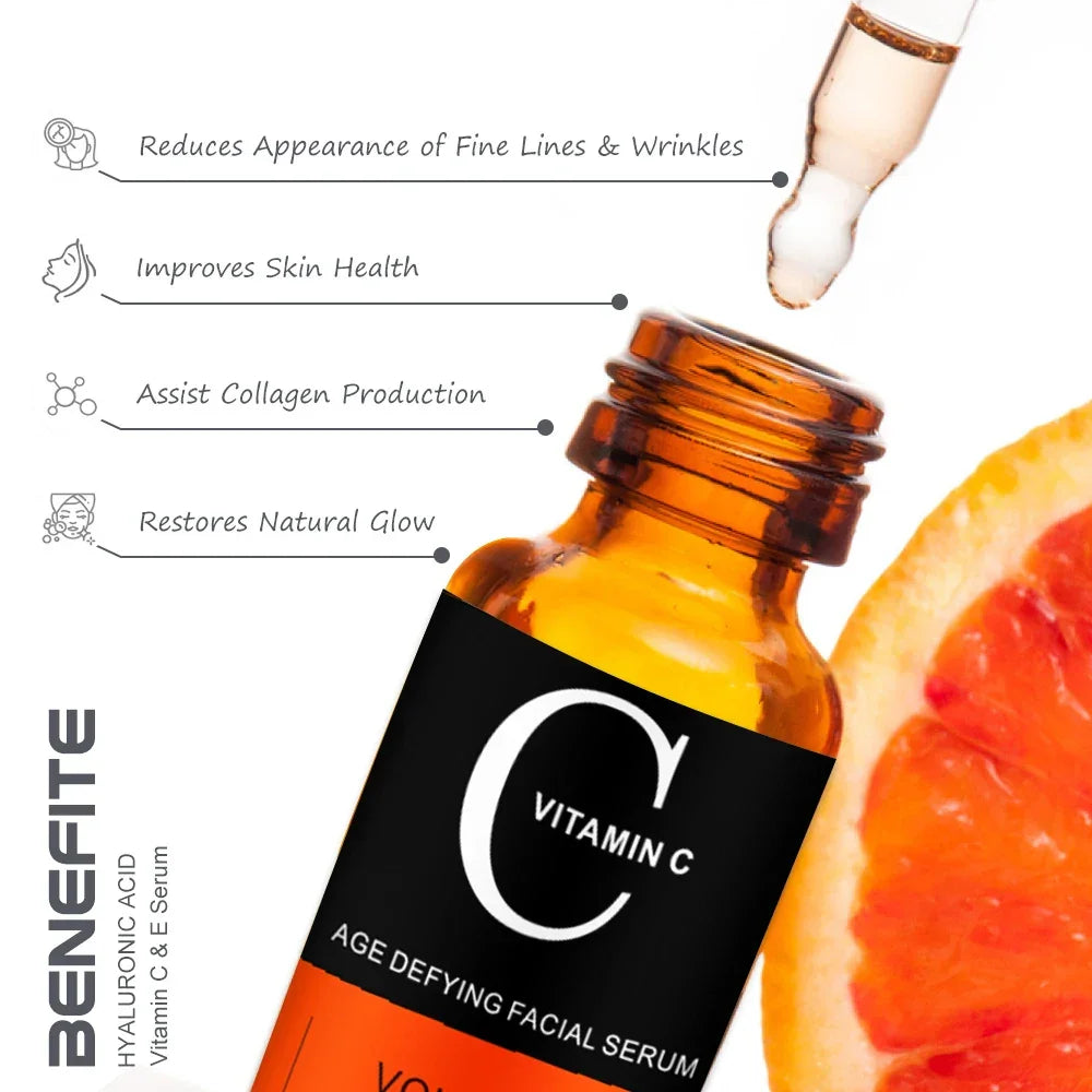 ENVISHA Vitamin C Face Serum – Brightening & Anti-Aging 30ml Face Serum Peaceful Pleasures Health and Wellness